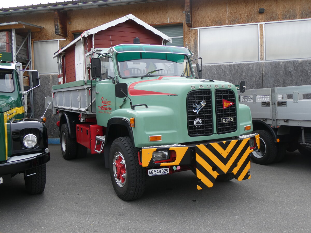(261'918) - Holdener, Oberiberg - AG 548'329 - Saurer am 4. Mai 2024 in Attikon, Wegm�ller