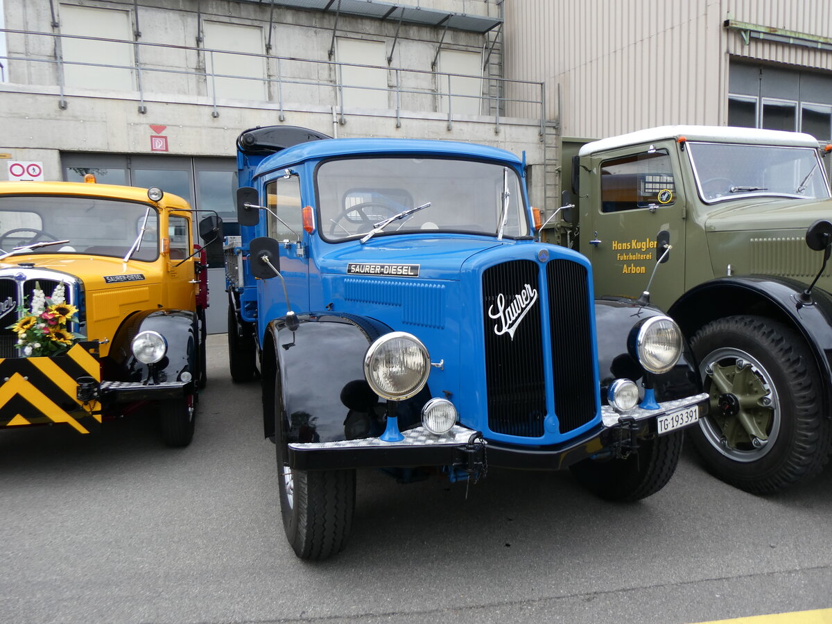 (261'953) - Saurer - TG 193'391 - am 4. Mai 2024 in Attikon, Wegm�ller