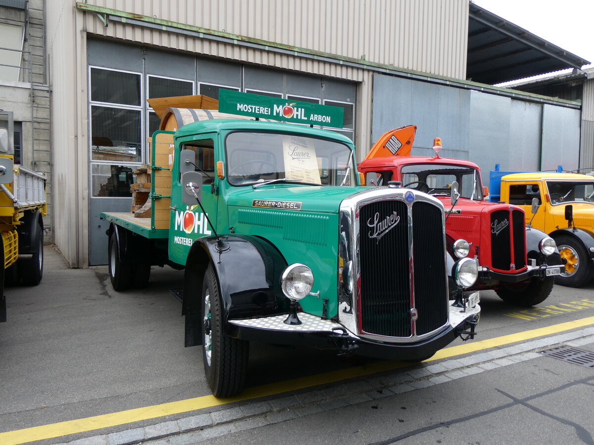 (261'956) - M�hl, Arbon - TG 695 - Saurer am 4. Mai 2024 in Attikon, Wegm�ller