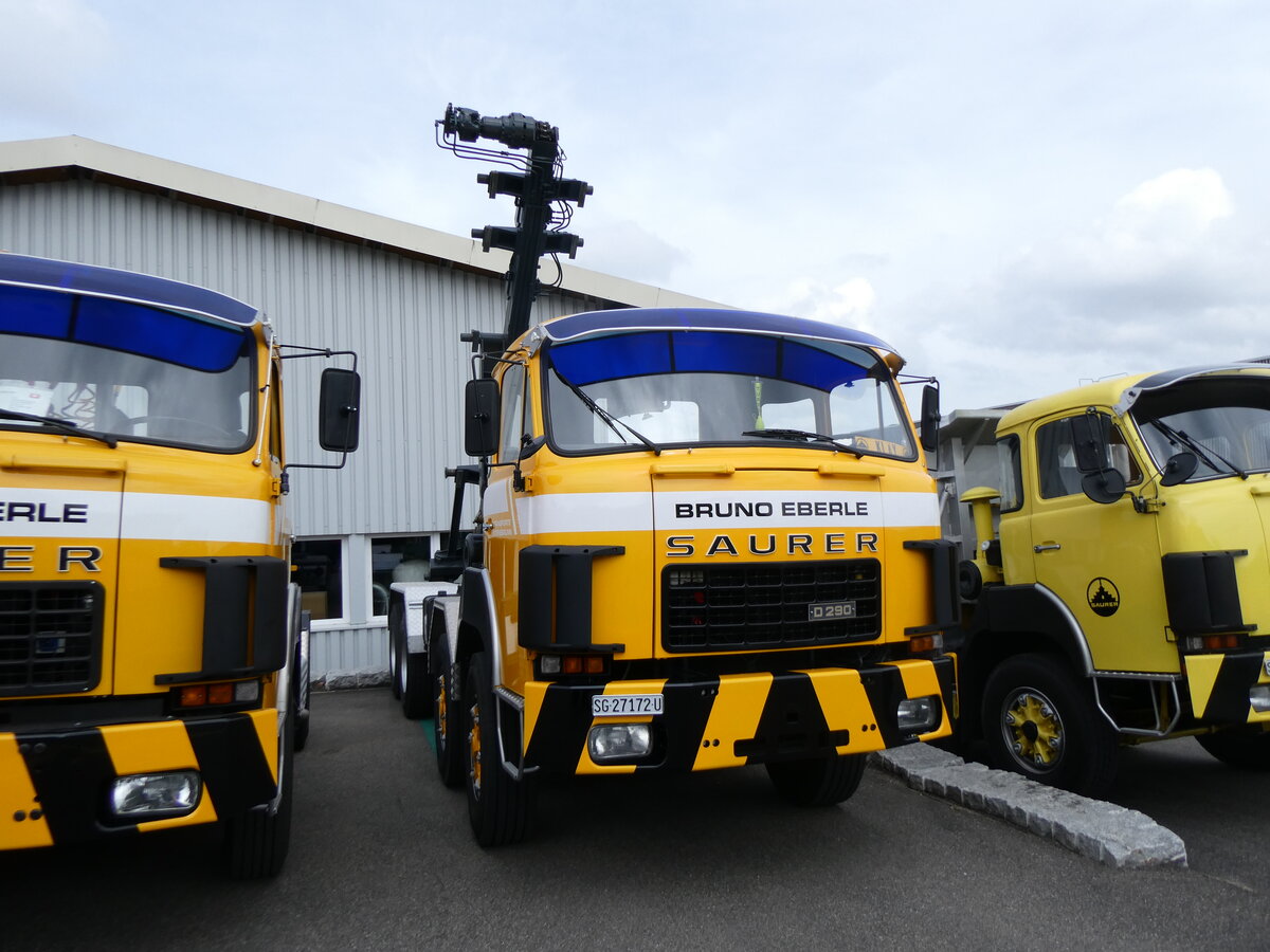 (262'031) - Eberle, Steinebrunn - TG 27'172 U - Saurer am 4. Mai 2024 in Attikon, Wegm�ller