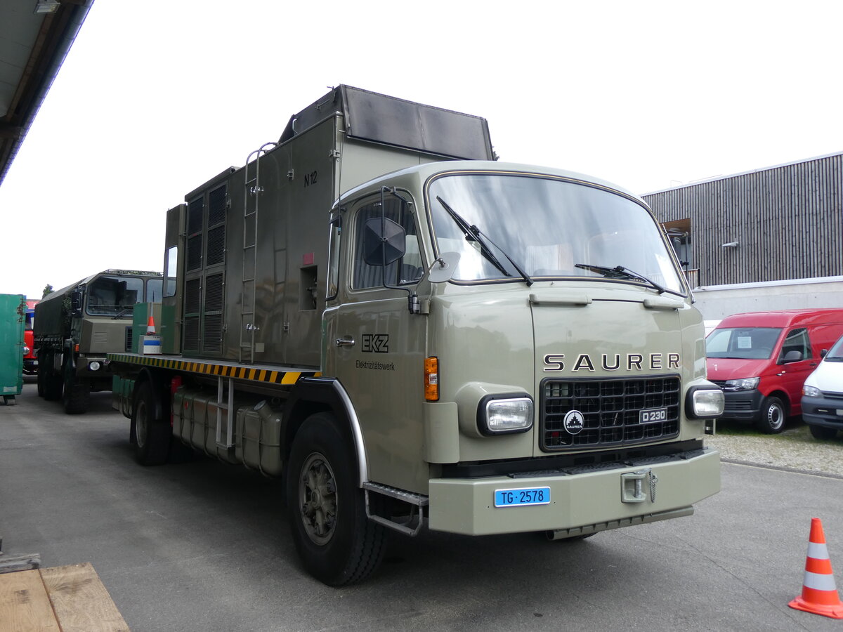 (262'033) - EKZ, Z�rich - TG 2578 - Saurer am 4. Mai 2024 in Attikon, Wegm�ller 