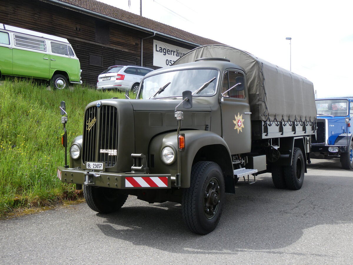 (262'052) - Saurer - BL 23'657 - am 4. Mai 2024 in Attikon, Wegm�ller