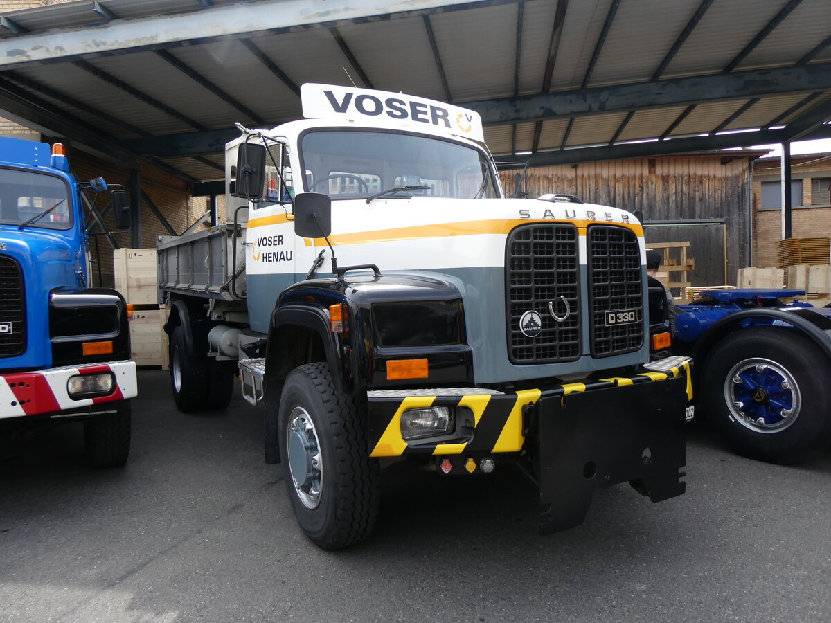 (262'058) - Voser, Henau - SG 500'002 - Saurer am 4. Mai 2024 in Attikon, Wegm�ller