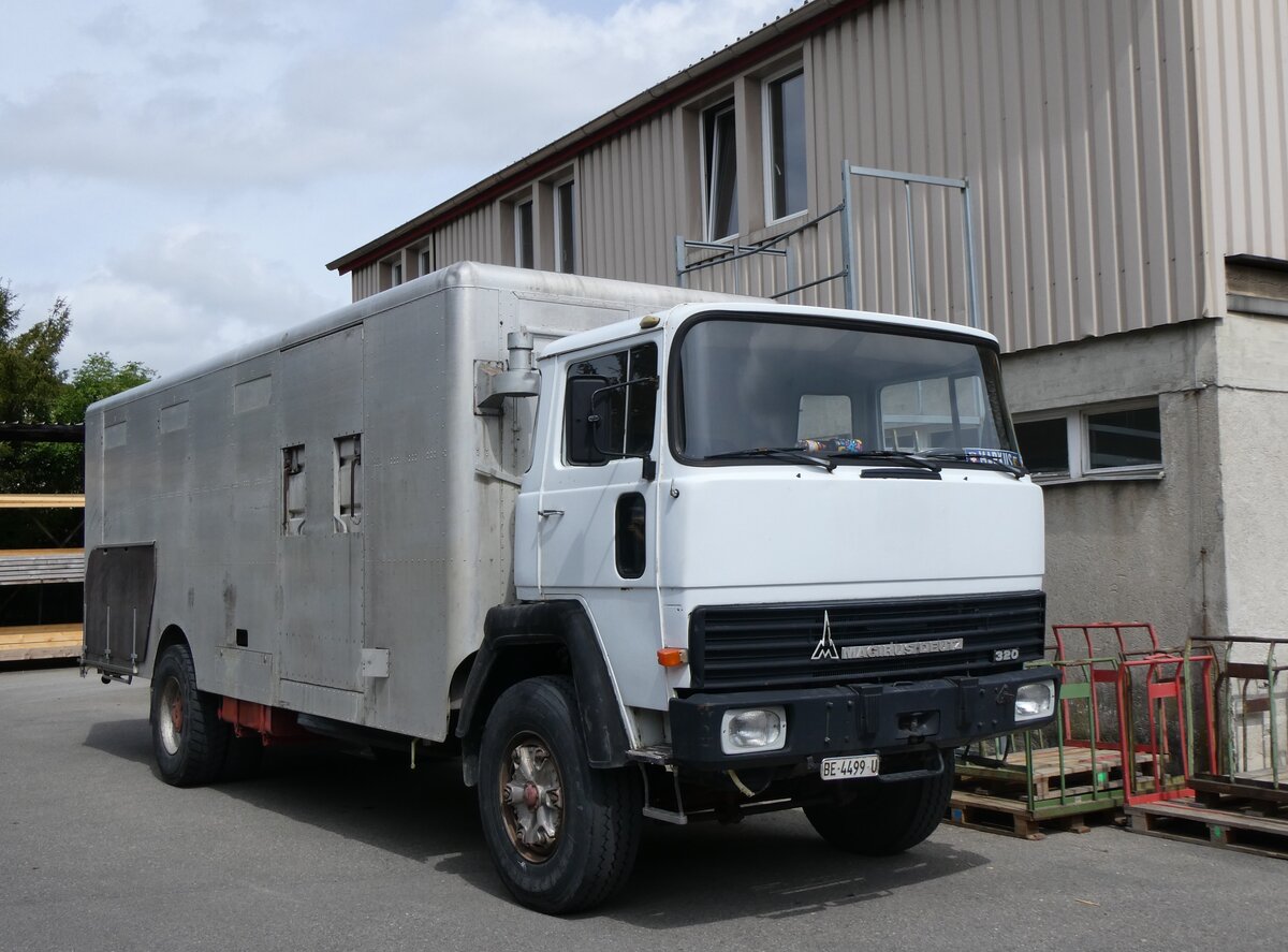 (262'088) - B�hlmann, Riggisberg - BE 4499 U - Magirus-Deutz am 4. Mai 2024 in Attikon, Wegm�ller