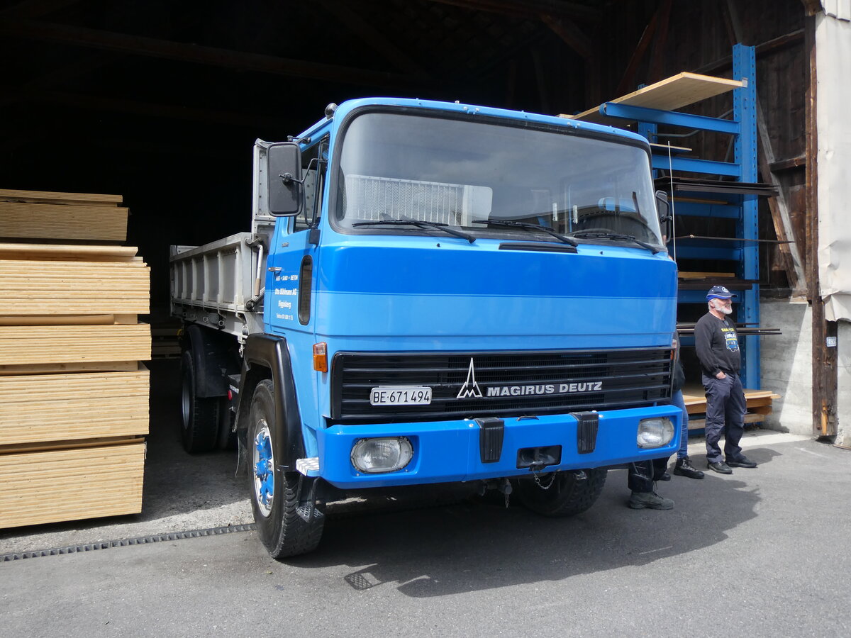 (262'090) - B�hlmann, Riggisberg - BE 671'494 - Magirus-Deutz am 4. Mai 2024 in Attikon, Wegm�ller