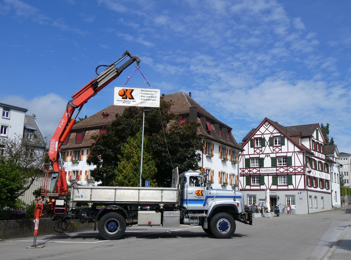 (262'916) - Kugler, Arbon - Nr. 4/TG 37'299 - Saurer am 25. Mai 2024 in Arbon, Arbon Classics