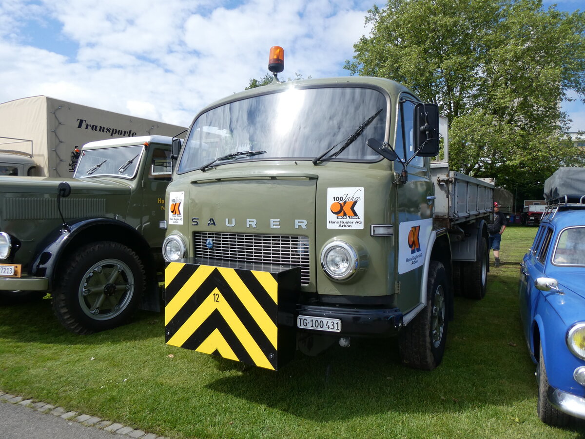 (262'939) - Kugler, Arbon - Nr. 3/TG 100'431 - Saurer am 25. Mai 2024 in Arbon, Arbon Classics