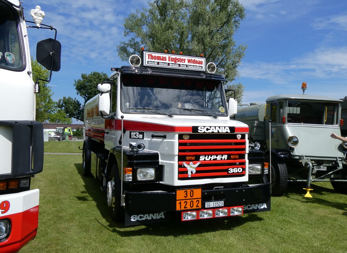 (262'965) - Eugster, Widnau - SG 11'523 - Scania am 25. Mai 2024 in Arbon, Arbon Classics