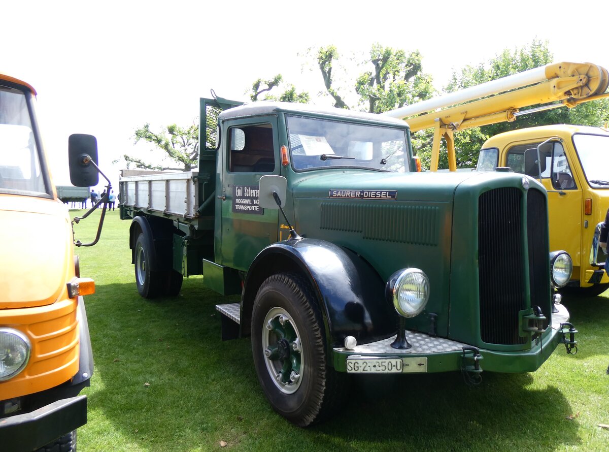 (262'999) - Scherrer, Roggwil - SG 27'250 U - Saurer am 25. Mai 2024 in Arbon, Arbon Classics