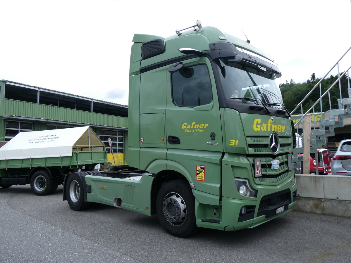 (263'321) - Gafner, Gwatt - Nr. 31/BE 231'328 - Mercedes am 1. Juni 2024 in Gwatt, Garage