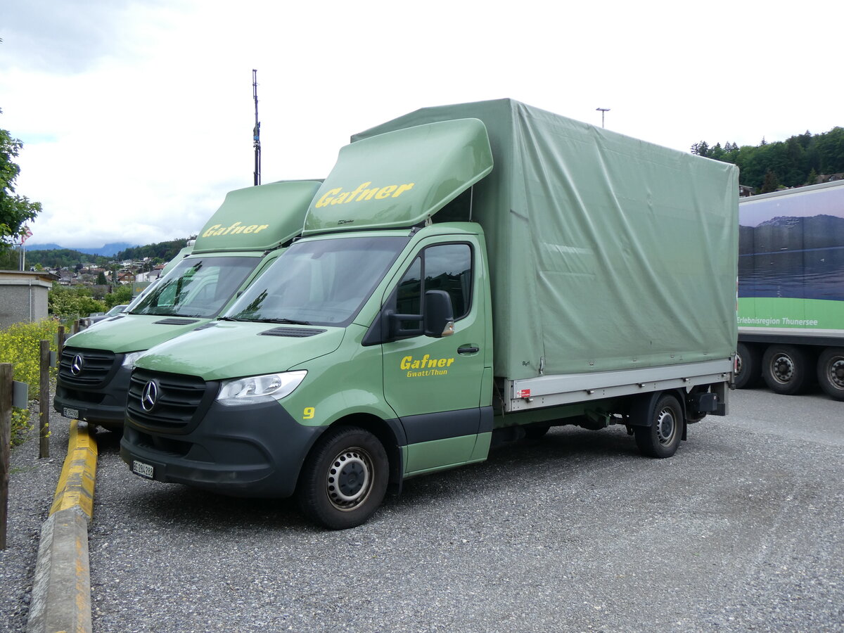 (263'326) - Gafner, Gwatt - Nr. 9/BE 284'288 - Mercedes am 1. Juni 2024 in Gwatt, Garage