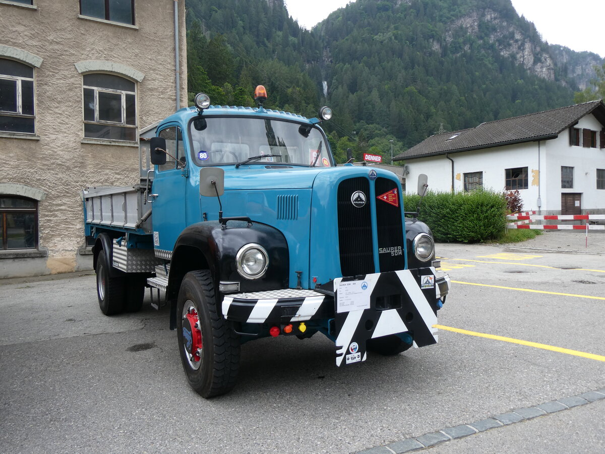 (263'543) - Saurer am 9. Juni 2024 in Faido, Garage Barenco