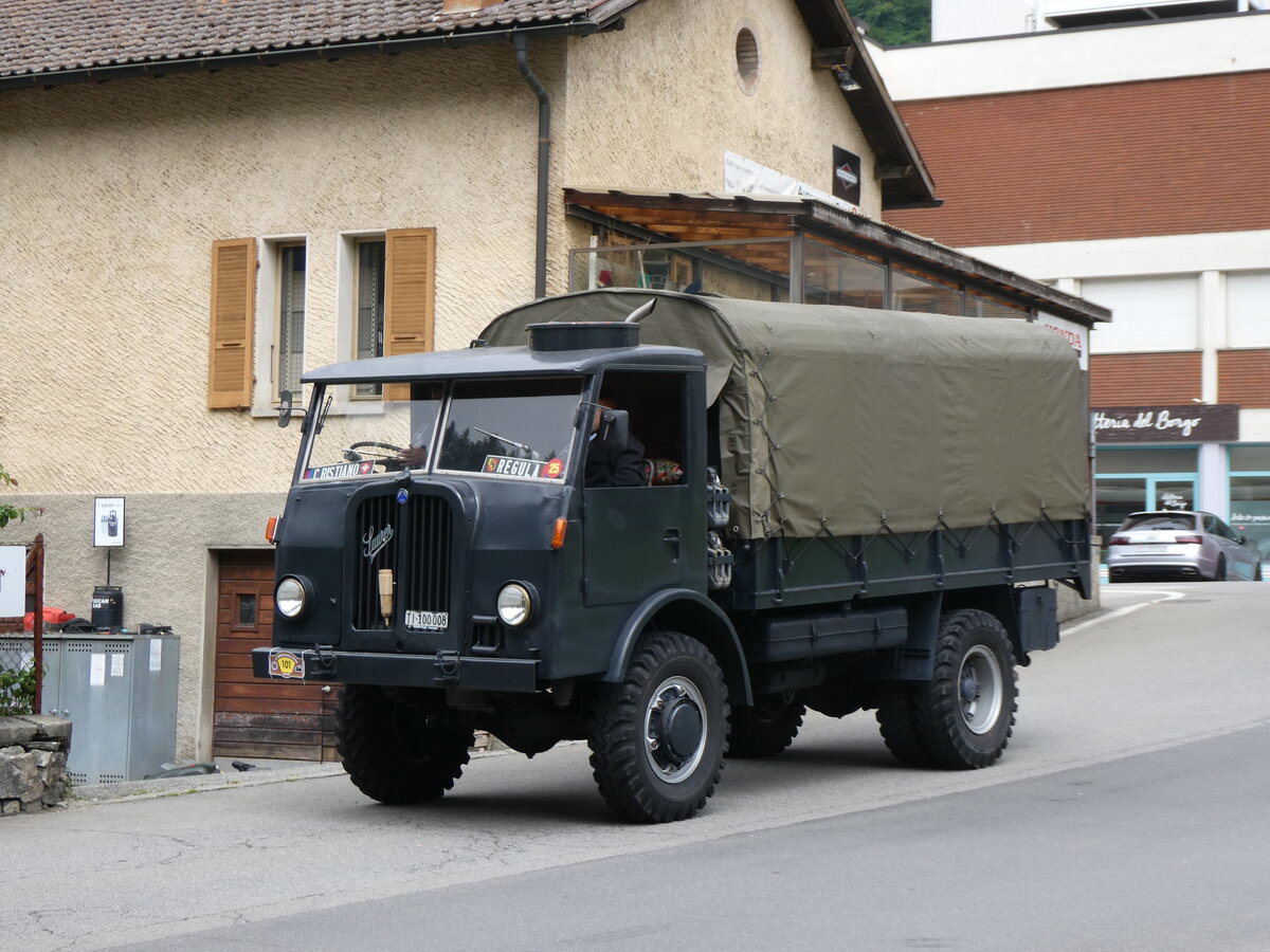 (263'565) - Saurer - TI 100'008 - am 9. Juni 2024 in Faido, Via Saresc