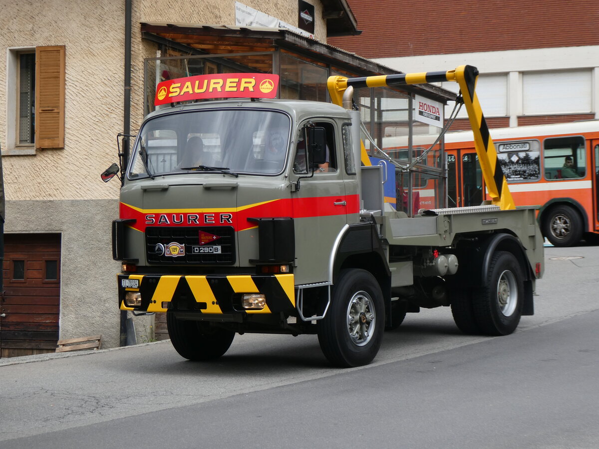 (263'566) - Saurer - TI 78'334 - am 9. Juni 2024 in Faido, Via Saresc