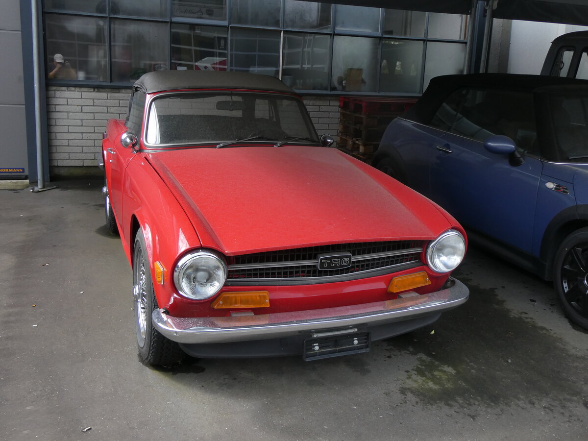 (263'877) - Triumph TR 6 am 22. Juni 2024 in N�fels, FBW-Museum