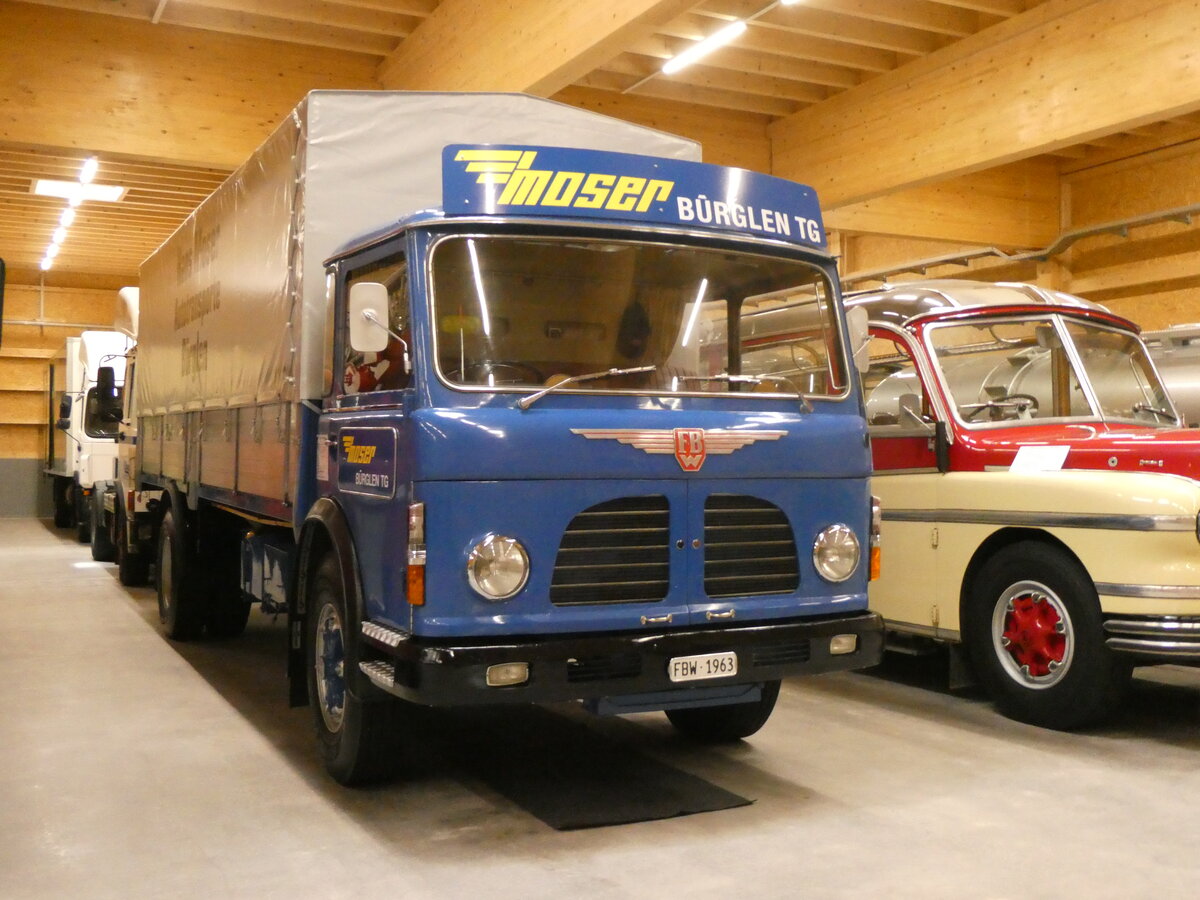(263'892) - Moser, B�rglen - FBW am 22. Juni 2024 in N�fels, FBW-Museum