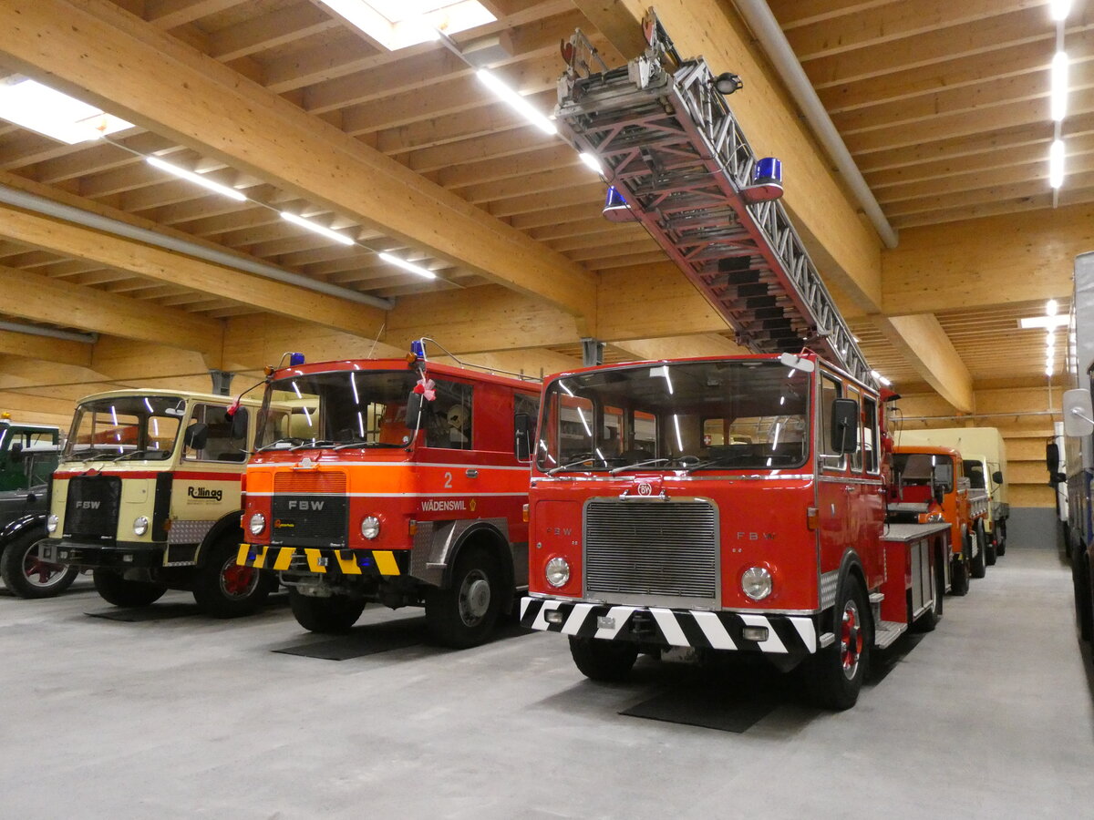 (263'905) - Feuerwehr, Z�rich - FBW am 22. Juni 2024 in N�fels, FBW-Museum