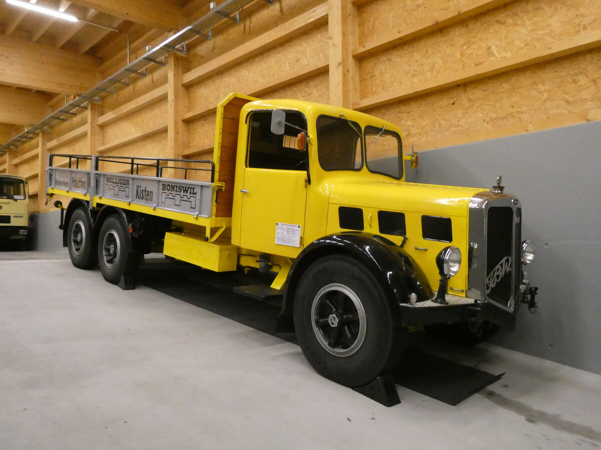 (263'906) - Holliger, Boniswil - FBW am 22. Juni 2024 in N�fels, FBW-Museum