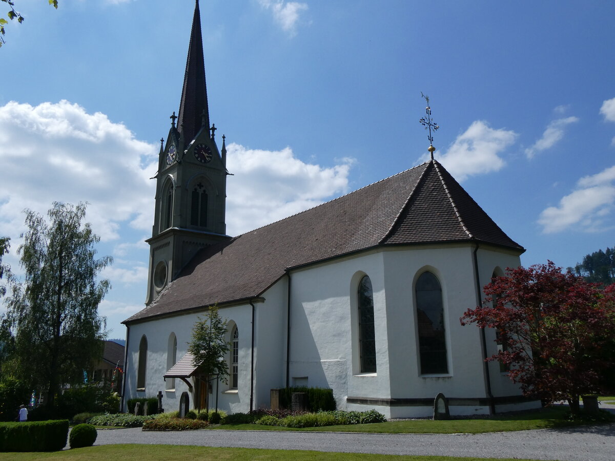 (264'025) - Die Kirche am 25. Juni 2024 in L�tzelfl�h