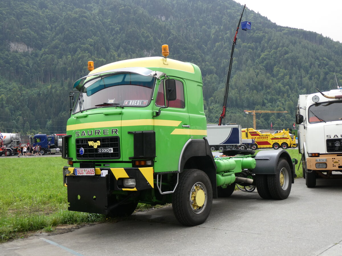 (264'155) - Saurer - B�S 0605 - am 29. Juni 2024 in Interlaken, Flugplatz