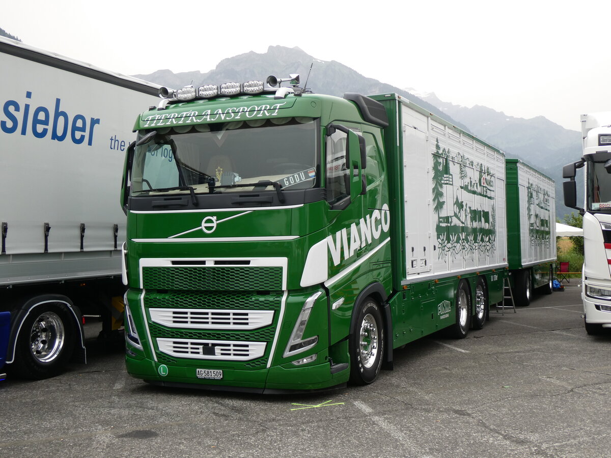 (264'165) - VIANCO, Lupfig - AG 581'509 - Volvo am 29. Juni 2024 in Interlaken, Flugplatz