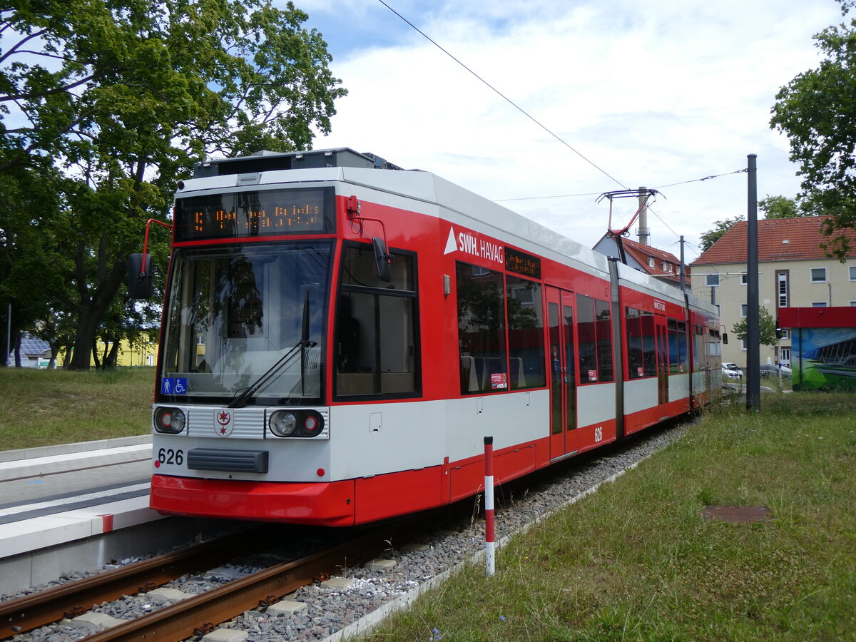 (264'578) - SNW.HAVAG-Tram - Nr. 626 - am 10. Juli 2024 in Bad D�rrenberg