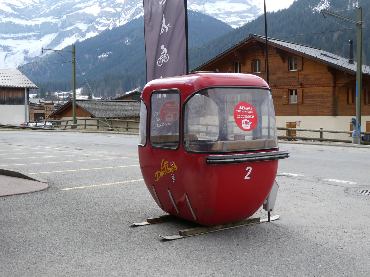 (273'210) - Alte Les Diablerets-Gondel - Nr. 2 - am 27. M�rz 2025 in Les Diablerets