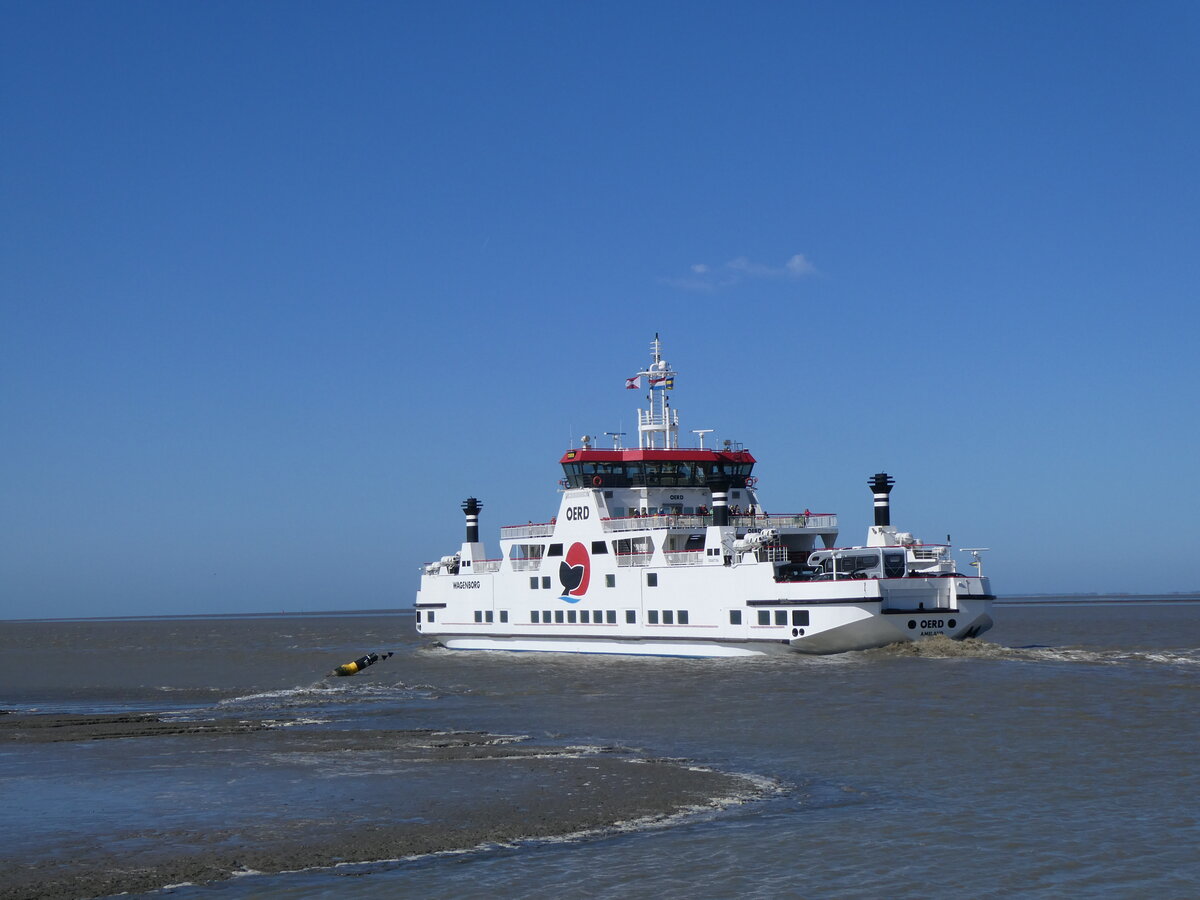 (273'653) - F�hre Oerd am 5. April 2025 im Hafen von Holwerd