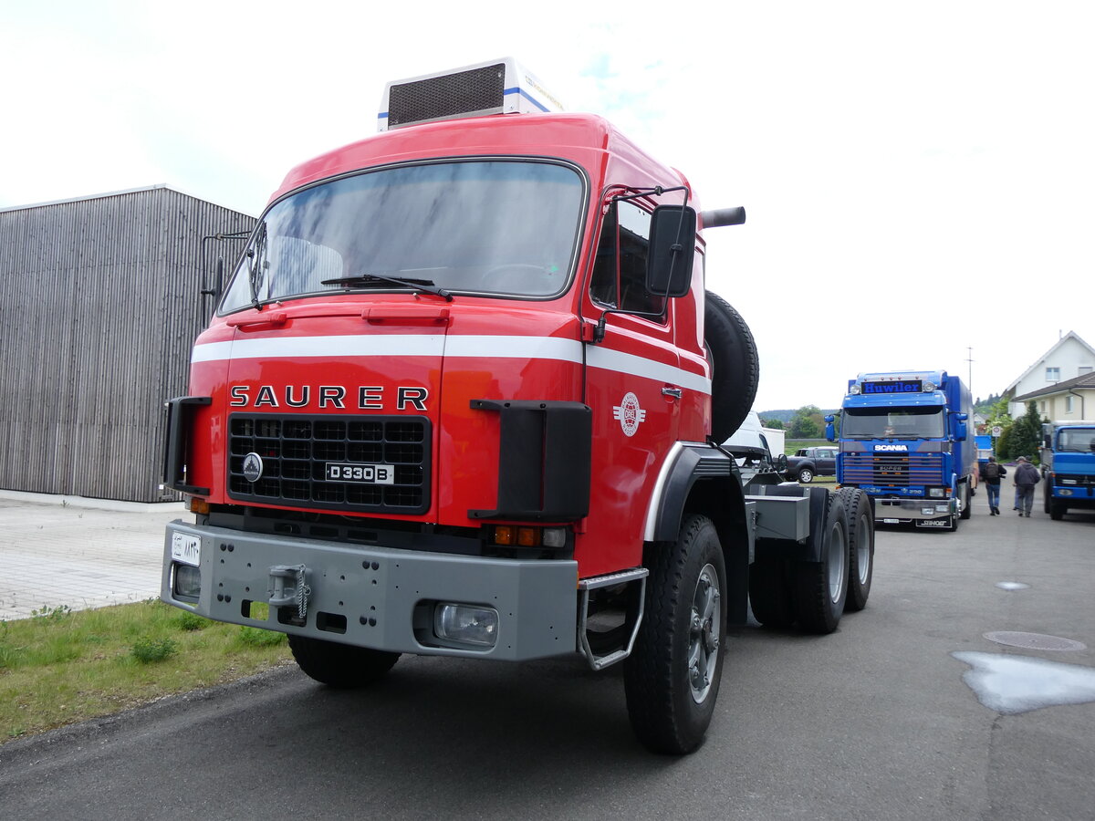 (274'557) - Balkansped - SZ 200'078 - Saurer am 3. Mai 2025 in Attikon, Wegm�ller