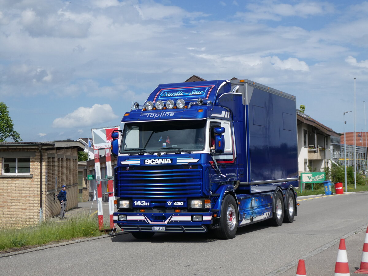 (274'575) - Nordic-Star - SG 143'420 - Scania am 3. Mai 2025 in Attikon, Wegm�ller