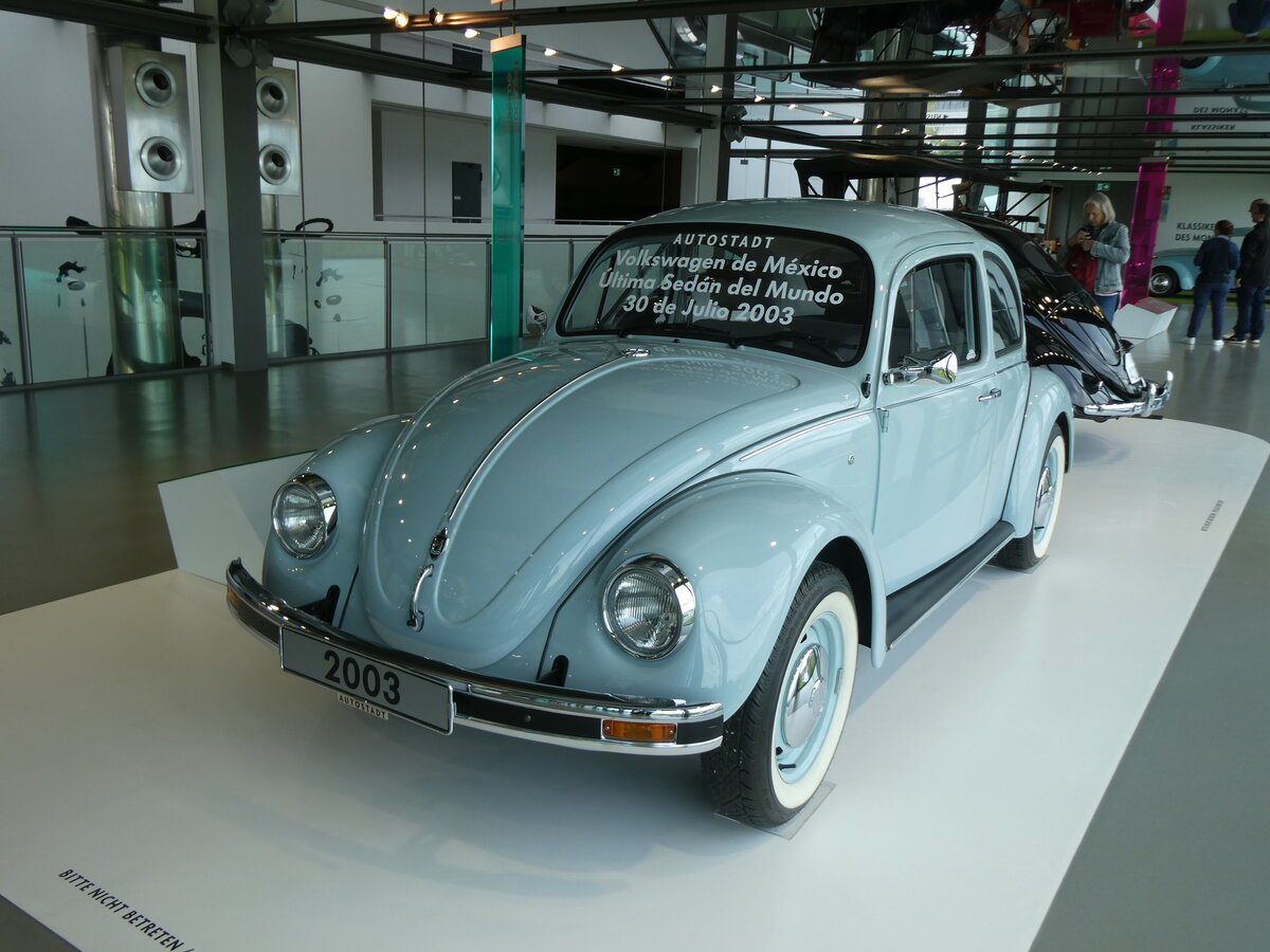 (274'886) - VW-K�fer - Jahrgang 2003 - am 7. Mai 2025 in Wolfsburg, Autostadt