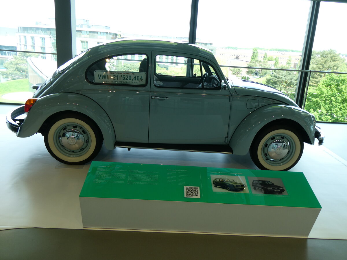 (274'896) - VW-K�fer - Jahrgang 2003 - am 7. Mai 2025 in Wolfsburg, Autostadt