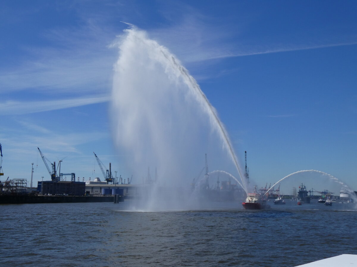 (275'301) - 836. Hafengeburtstag mit Schiffsparade am 9. Mai 2025 auf der Elbe in Hamburg