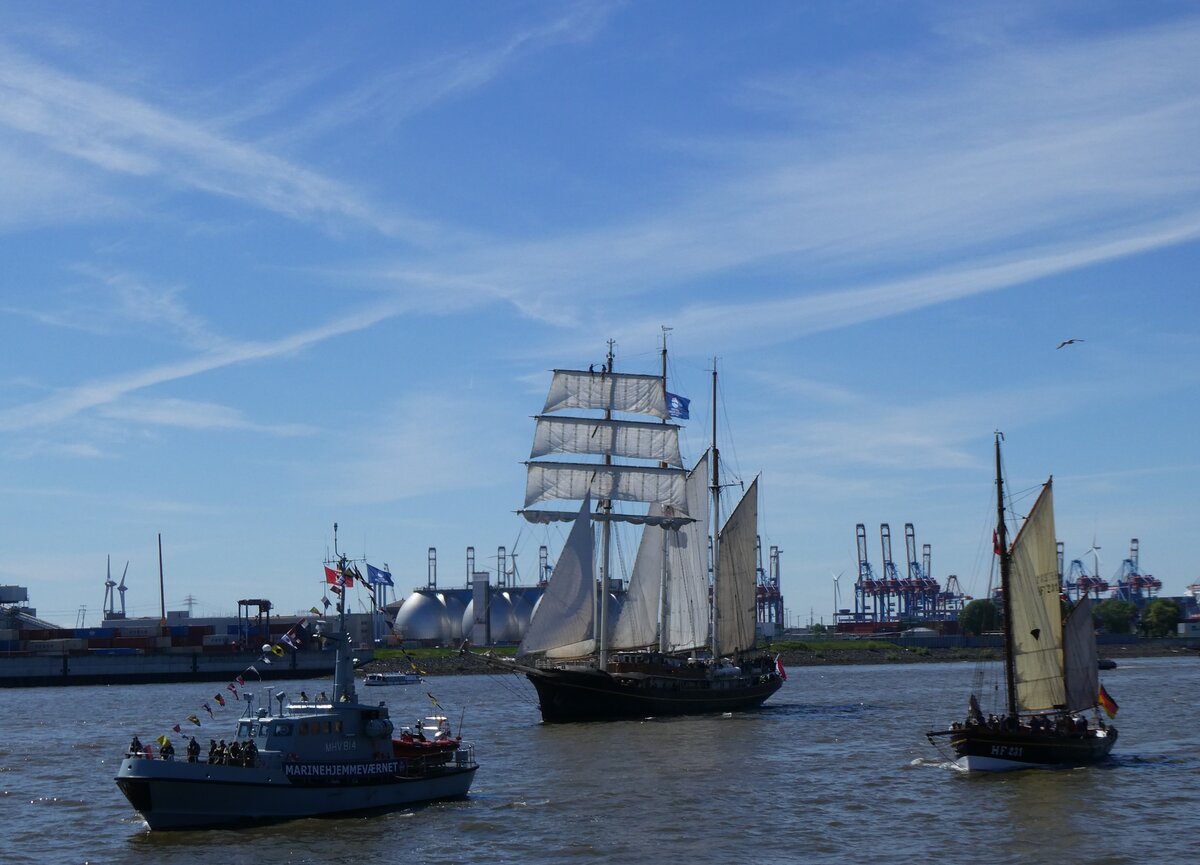 (275'307) - 836. Hafengeburtstag mit Schiffsparade am 9. Mai 2025 auf der Elbe in Hamburg