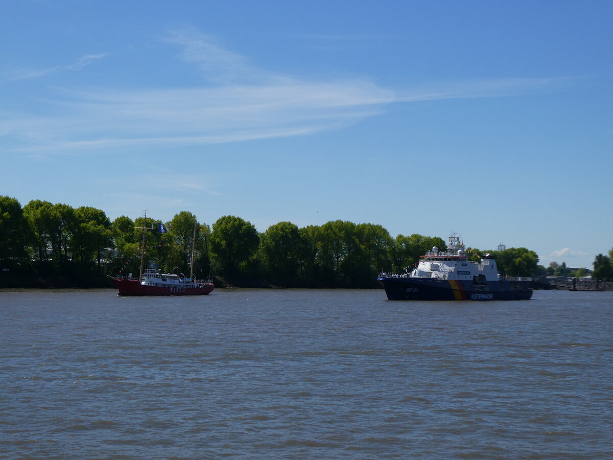 (275'324) - 836. Hafengeburtstag mit Schiffsparade am 9. Mai 2025 auf der Elbe in Hamburg