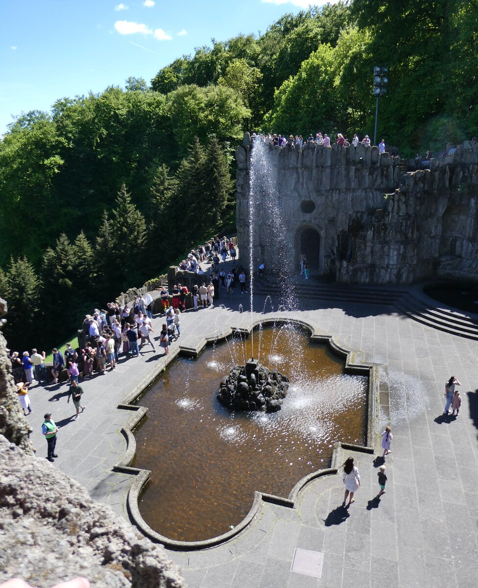 (275'416) - Wasserspiele Bergpark Wilhelmsh�he am 11. Mai 2025 in Bad Wilhelmsh�he