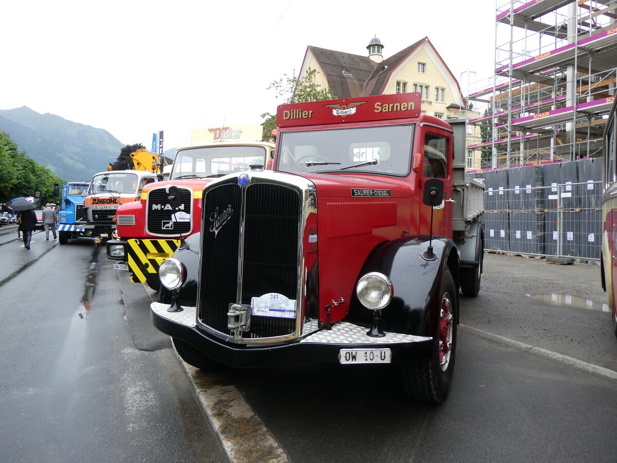 (276'355) - Dillier, Sarnen - OW 10 U - Saurer am 7. Juni 2025 in Sarnen, OiO