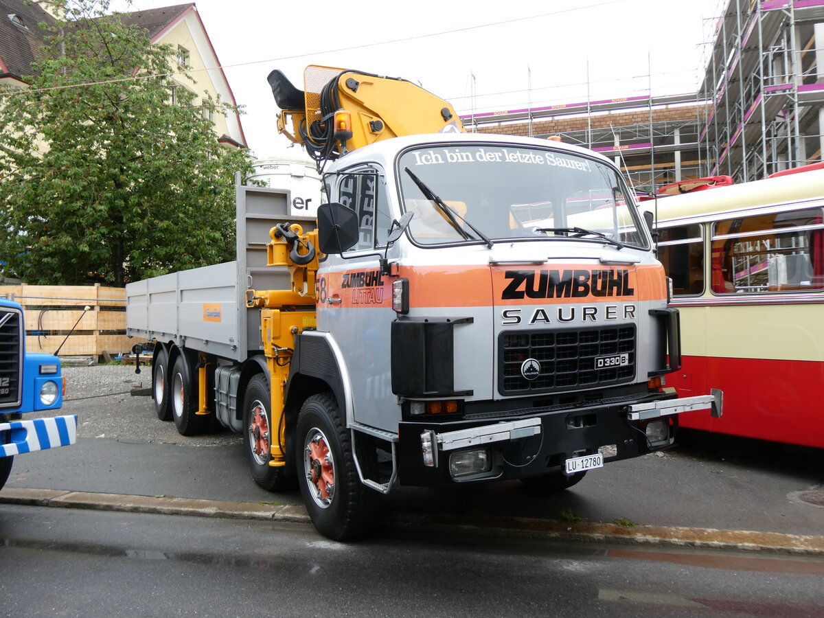 (276'360) - Zumb�hl, Littau - Nr. 58/LU 12'780 - Saurer am 7. Juni 2025 in Sarnen, OiO