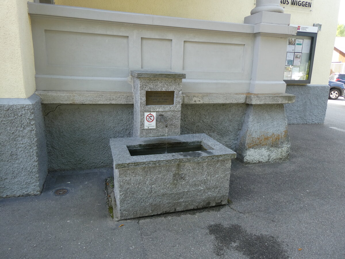 (276'567) - Brunnen am 13. Juni 2025 in Wiggen
