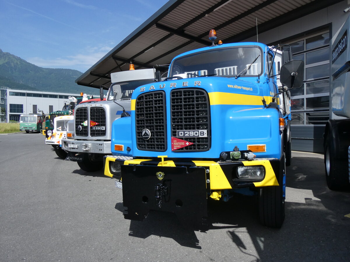 (276'640) - Wittwer, Wattenwil - BE 111'605 - Saurer am 14. Juni 2025 in Aigle, Kolly SA