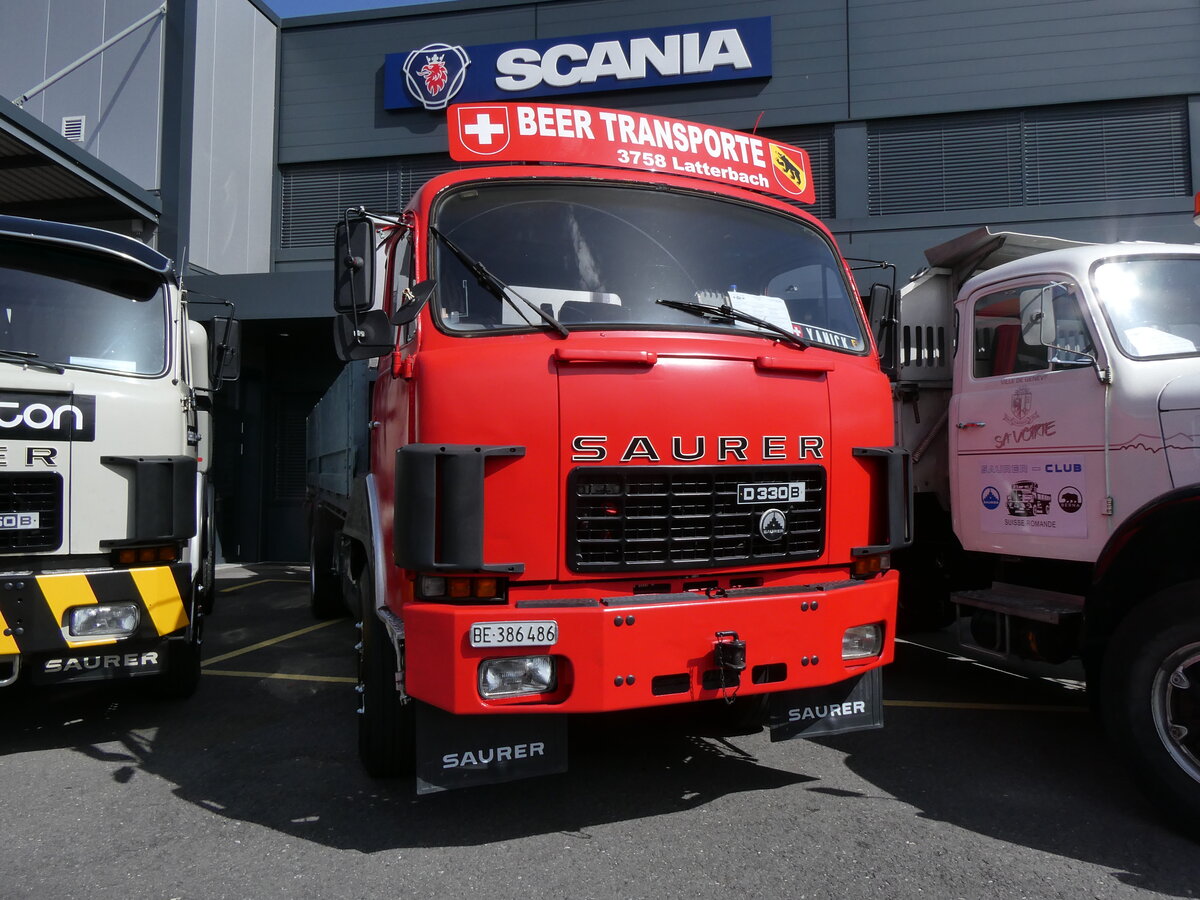 (276'642) - Beer, Latterbach - BE 386'486 - Saurer am 14. Juni 2025 in Aigle, Kolly SA