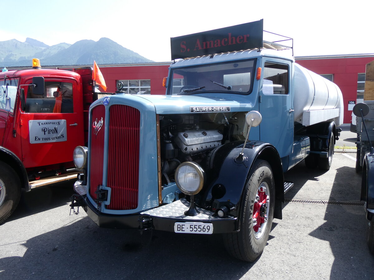 (276'667) - Amacher, Grossaffoltern - BE 55'569 - Saurer am 14. Juni 2025 in Aigle, Kolly SA