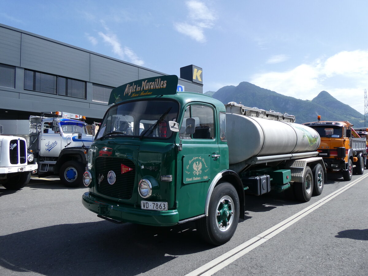 (276'669) - Badoux, Aigle - VD 7863 - Saurer am 14. Juni 2025 in Aigle, Kolly SA 