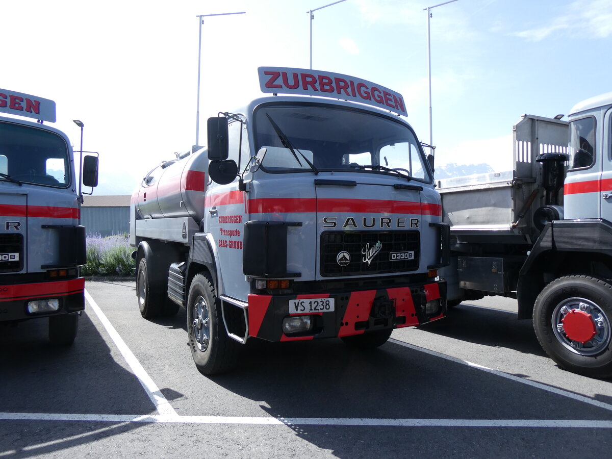 (276'671) - Zurbriggen, Saas-Grund - VS 1238 - Saurer am 14. Juni 2025 in Aigle, Kolly SA