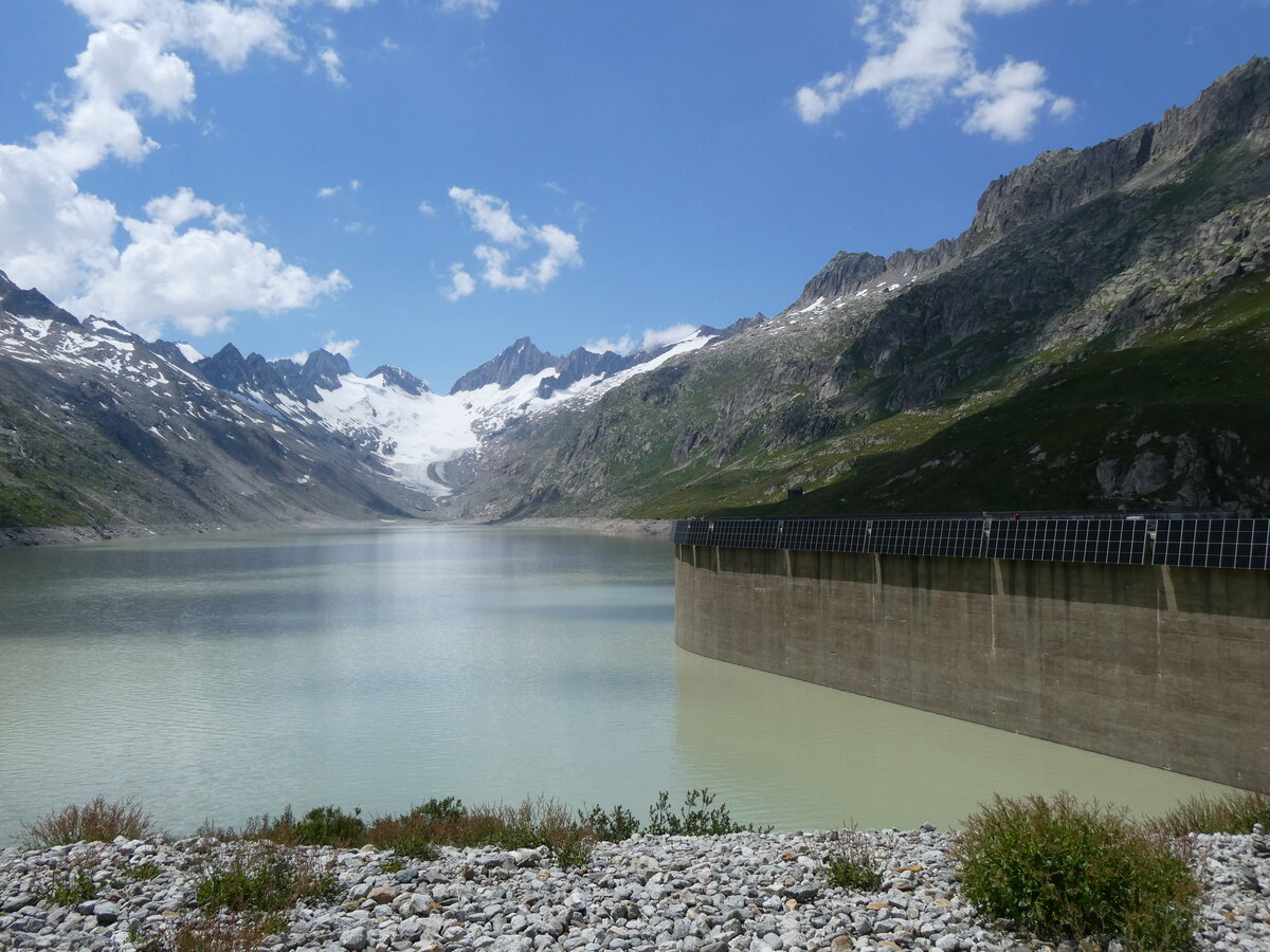 (277'443) - Der Oberaar Stausee am 1. Juli 2025 in Oberaar