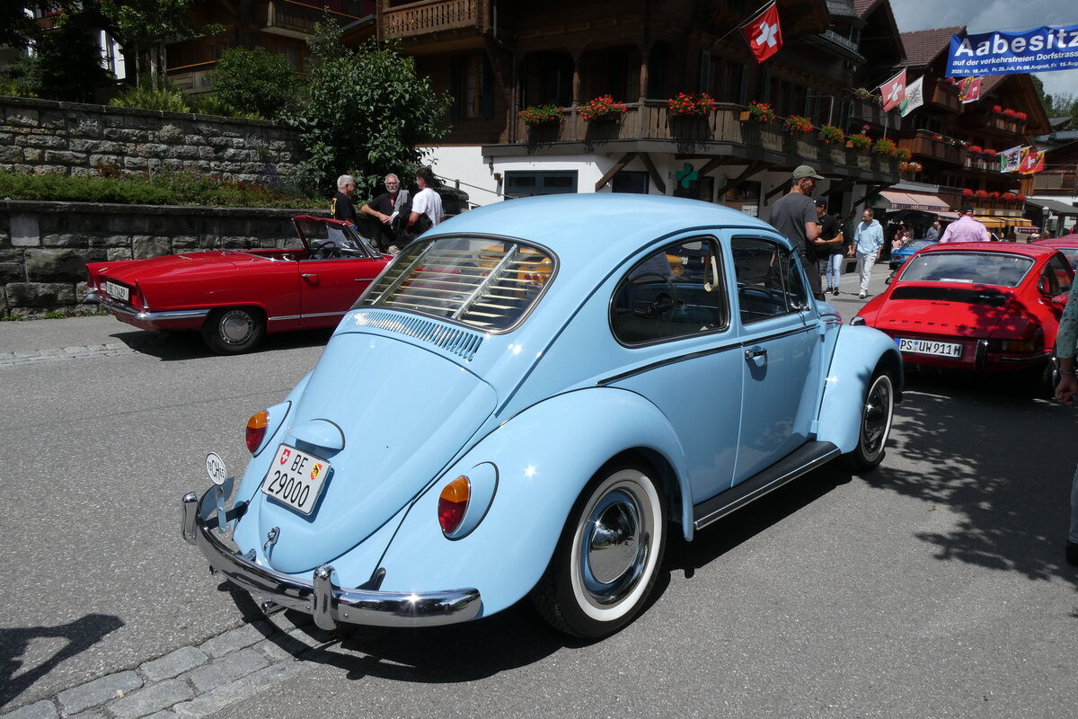 (278'218) - VW-K�fer - BE 29'000 - am 27. Juli 2025 in Adelboden, Dorfstrasse