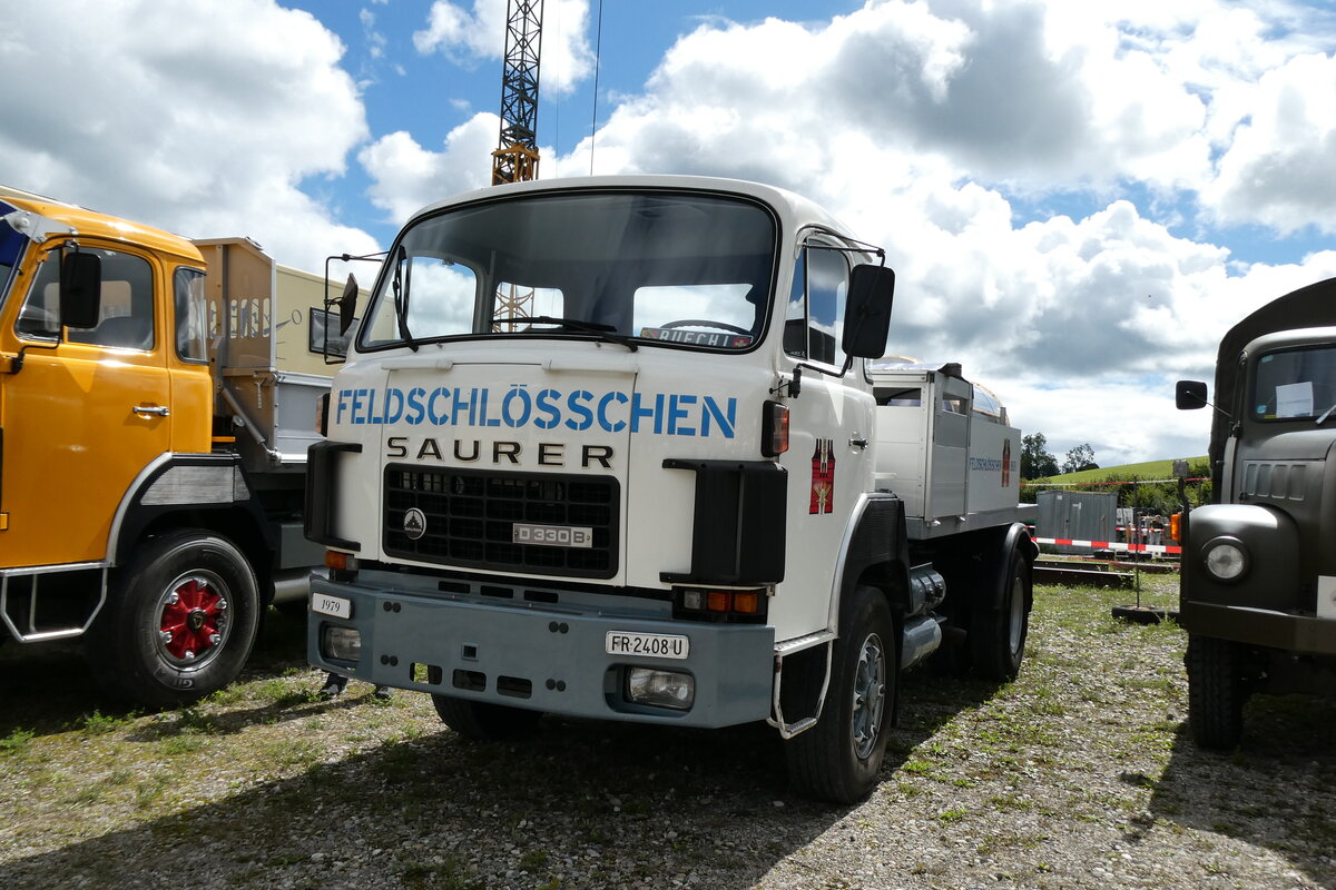 (279'711) - Feldschl�sschen, Rheinfelden - FR 2408 U - Saurer am 30. August 2025 in Oberkirch, CAMPUS Sursee