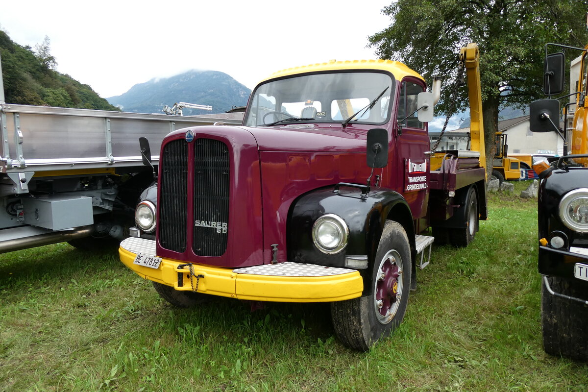 (280'385) - Brawand, Grindelwald - BE 47'812 - Saurer am 13. September 2025 in Iragna, Riviera