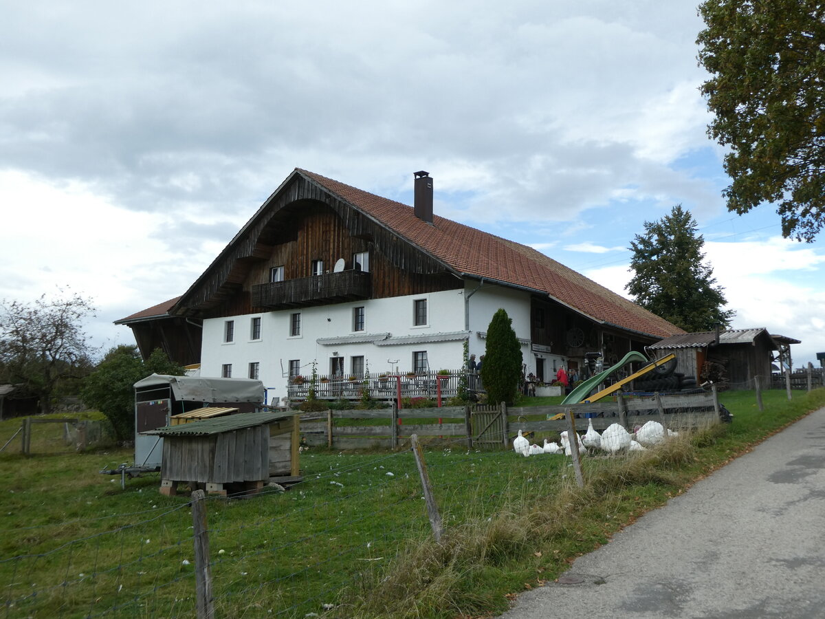 (ss8'674) - Scheidegger-Ranch am 3. Oktober 2021 bei Tramelan