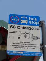 (153'161) - Bus-Haltestelle - Chicago, Navy Pier - am 18.